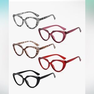 Eyekeeper 5-pack Reading Glasses Cat-Eye